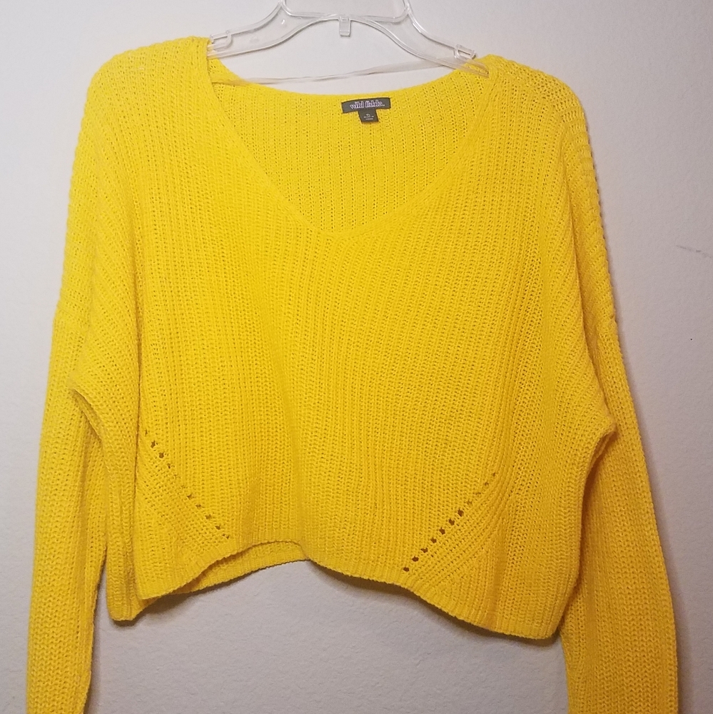 Wild Fable Long Sleeve V-neck Pullover Sweater